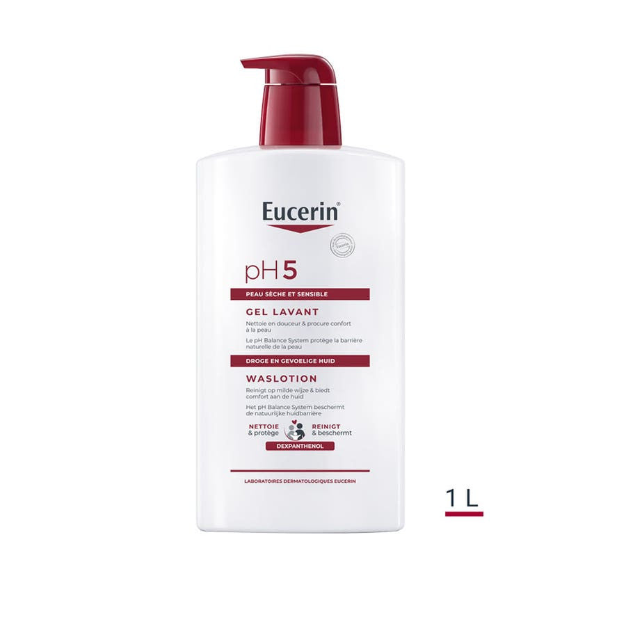 Eucerin Ph5 Lotion lavante peaux sèches et sensibles 1 L (33,81 fl oz) 