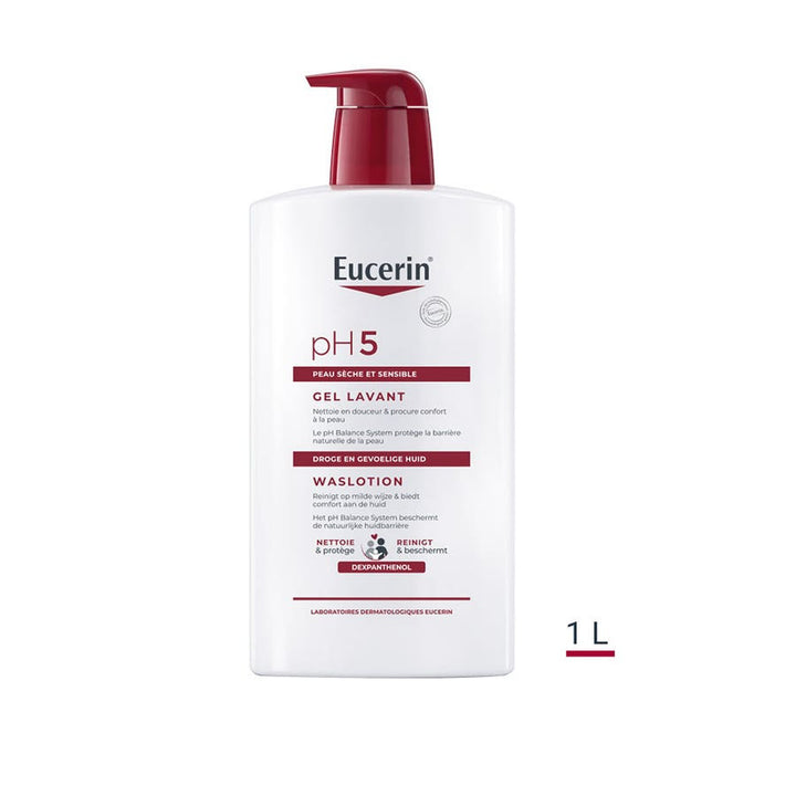 Eucerin Ph5 Loción limpiadora para piel seca y sensible 1L