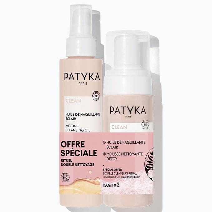 Patyka Clean Bioes Mousse Nettoyante Détox 150 ml x2 (5,07 fl oz x2) 