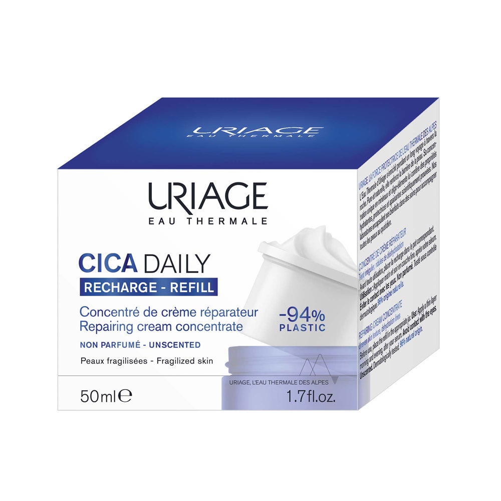 Uriage Cica Daily Repair Cream Concentrate Refill sensitive or weakened skin 50ml (1.69fl oz)