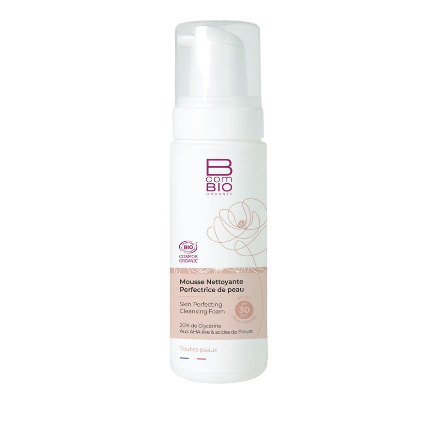 Mousse nettoyante fraîche bio Bcombio pour le visage 150 ml 