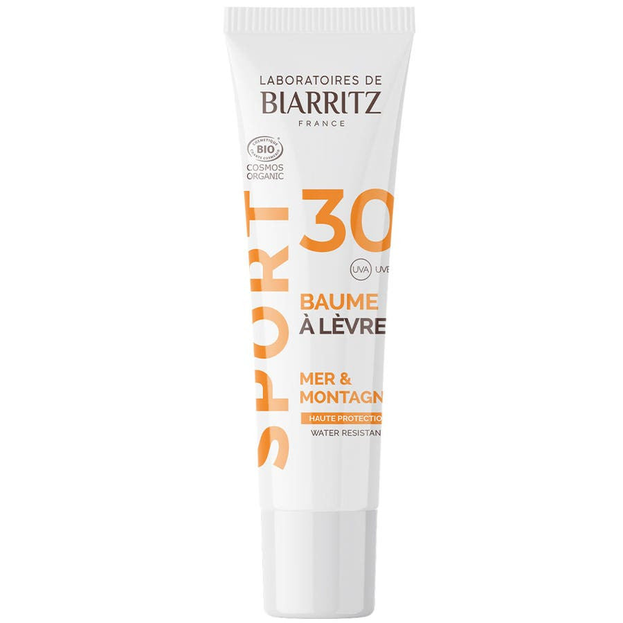 Laboratoires De Biarritz Sport care Organic Lip Balm SPF30 Sea & Mountains 15ml (0.50fl oz)