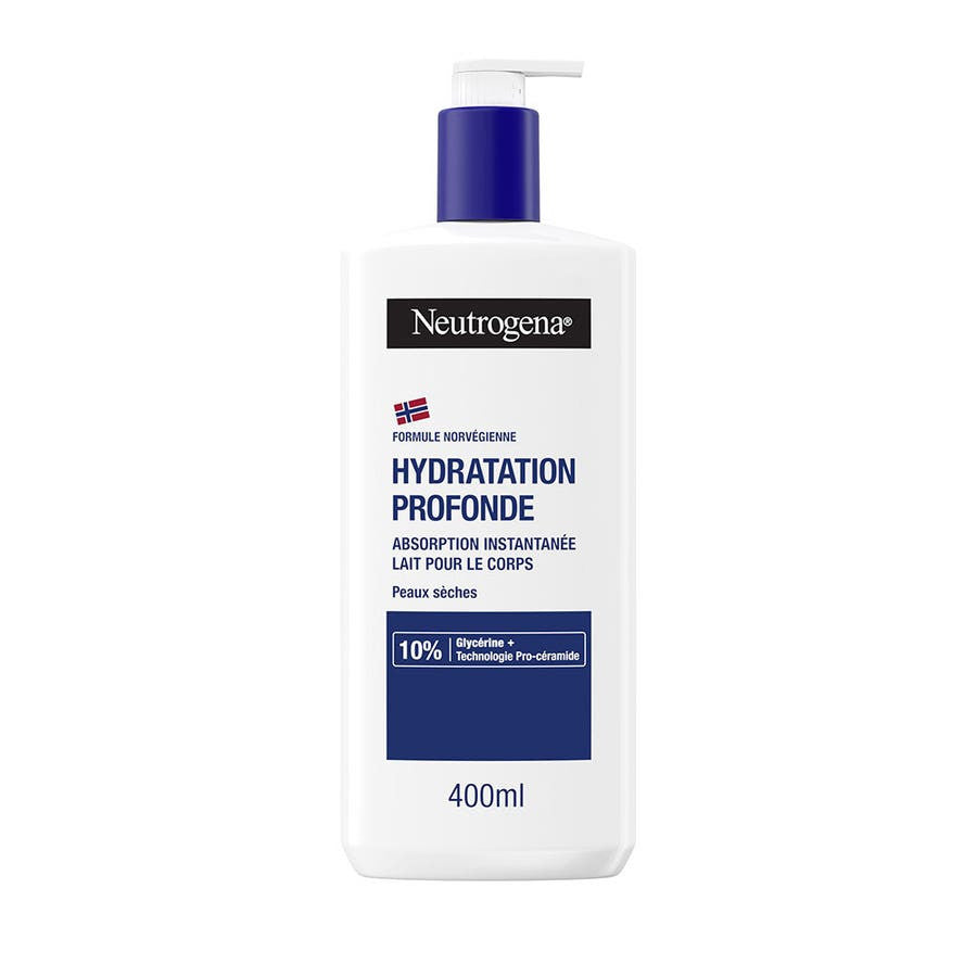 Neutrogena Lotion Corps Hydratation Profonde pour Peaux Sèches 400 ml (13,53 fl oz) 