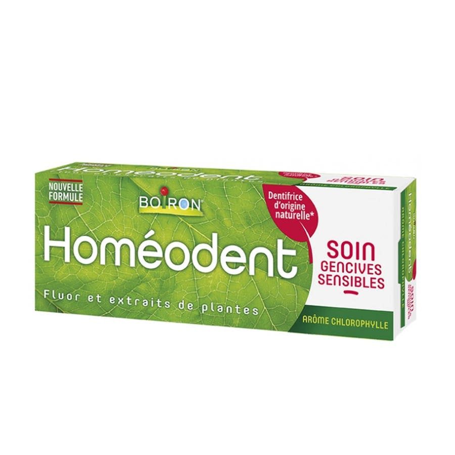 Dentifrice Boiron Homeodent Soin des Gencives Sensibles à la Chlorophylle 75 ml (2,53 fl oz) 