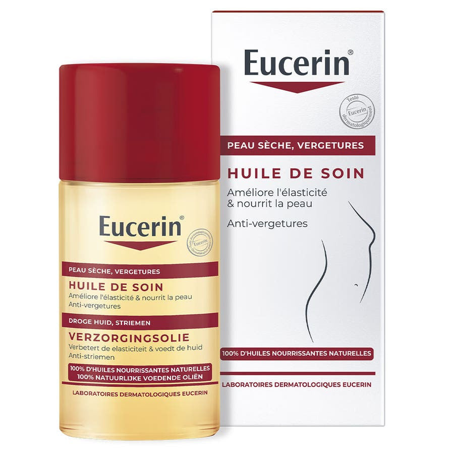 Eucerin Huile Soin Peau Sensible Vergetures 125 ml (4,22 fl oz) 