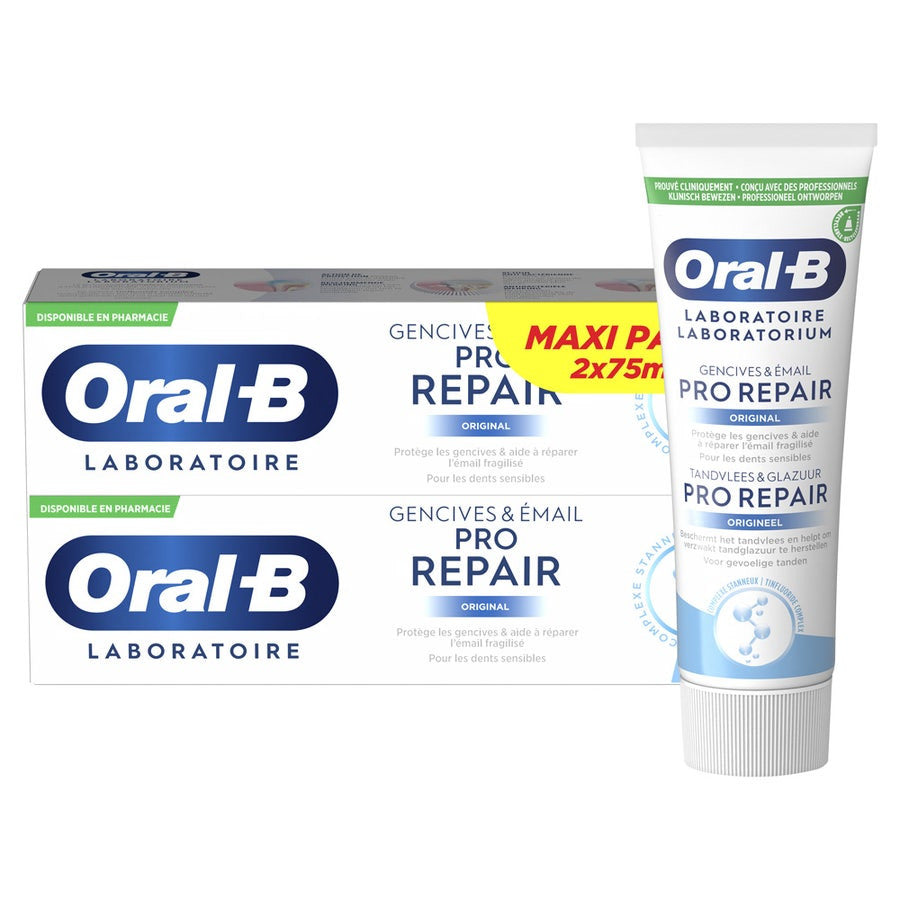 Dentifrice Oral-B Pro-Repair Original 75 ml x2 (2,53 fl oz x2) 