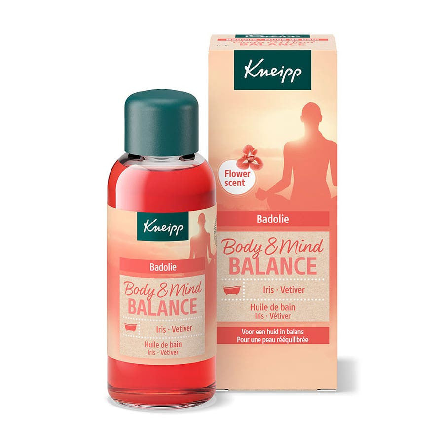 Huile de bain Kneipp Body &amp; Mind Balance Iris Vétiver 100 ml 