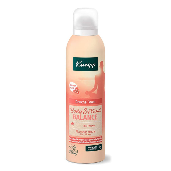 Kneipp Body &amp; Mind Balance Mousse de douche Iris Vétiver 200 ml 