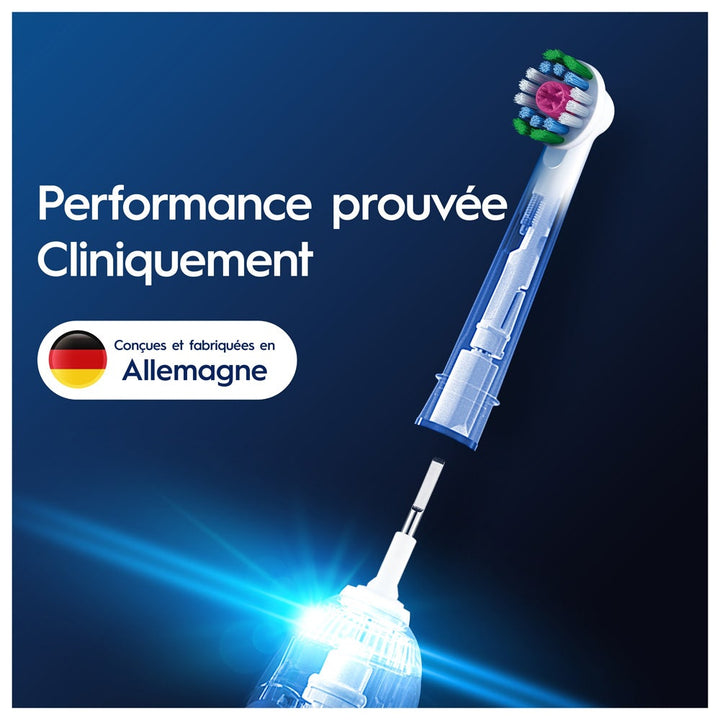 Oral-B 3D White Advanced Brush Heads Advanced Cleaning And Whitening with CleanMaximiser x3