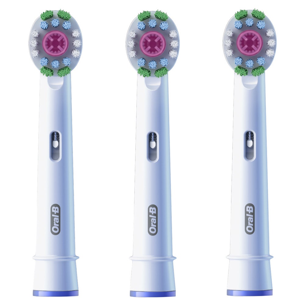 Oral-B 3D White Advanced Brush Heads Advanced Cleaning And Whitening with CleanMaximiser x3