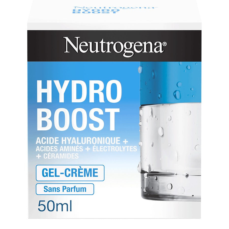 Neutrogena Hydro Boost Gel-Crème à l'Acide Hyaluronique Sans Parfum 50 ml (1,69 fl oz) 