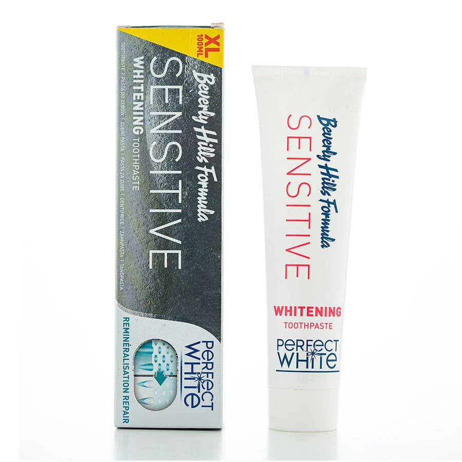 Dentifrice Beverly Hills Formula Perfect White Black Sensitive 100 ml (3,38 fl oz) 