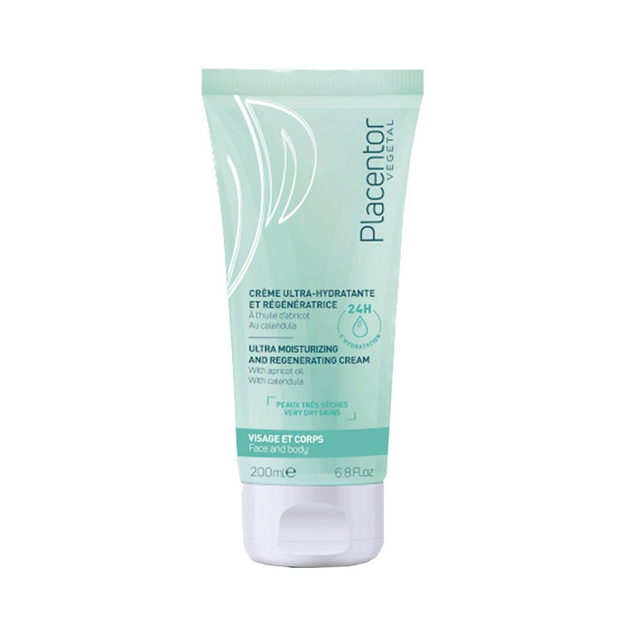 Placentor Vegetal Crème Ultra Hydratante Régénérante 200 ml (6,76 fl oz) 