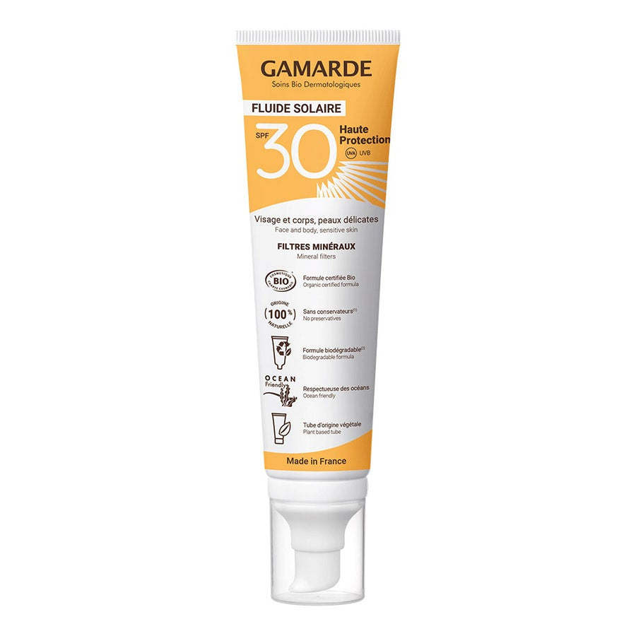 Gamarde Organic High Protection Sun Care Fluid SPF30 100ml (3.38fl oz)