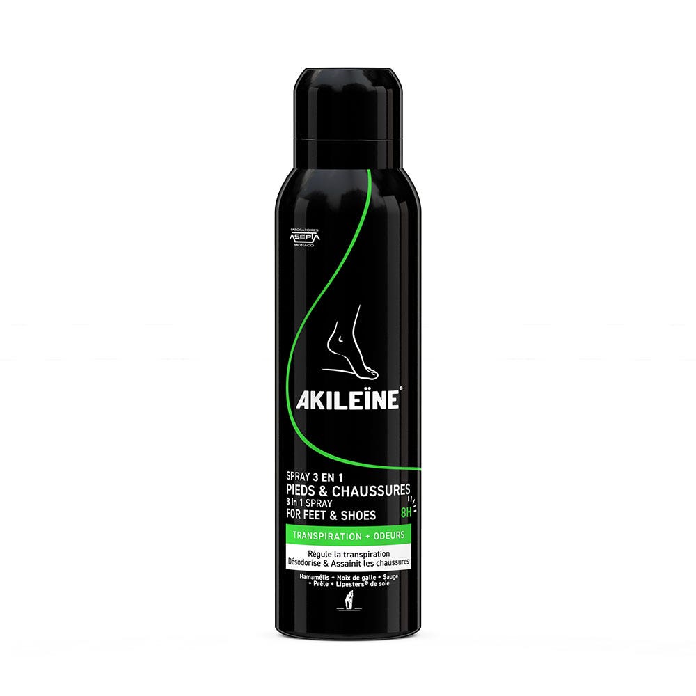 Asepta Akileine Foot Anti Perspirant Spray Antiperspirant 150ml (5.07fl oz)