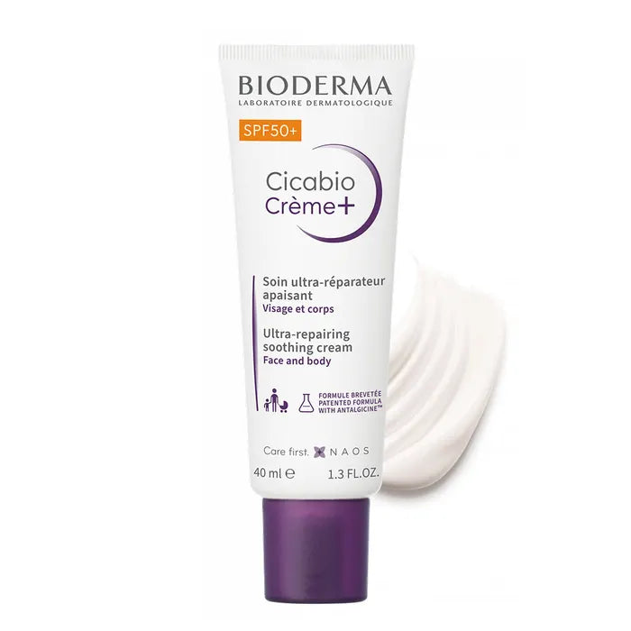 Bioderma Cicabio Creme+ Ultra-Repairing Soothing  Cream Spf50+ 40ml (1,35fl oz)