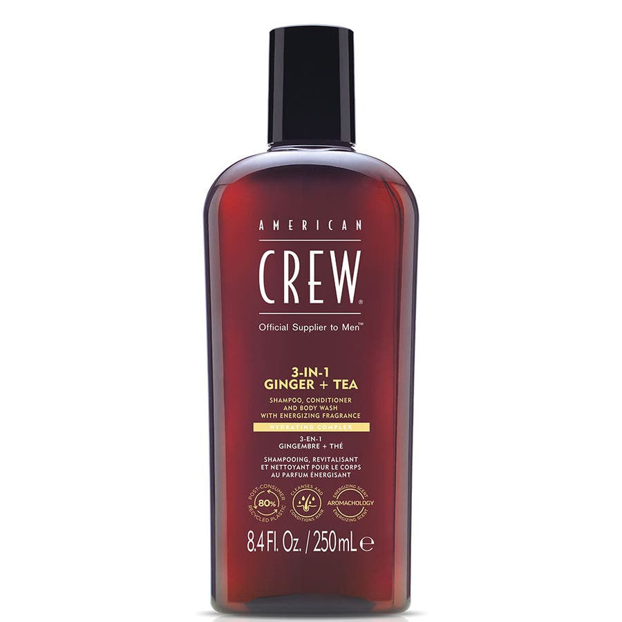 Shampoing 3 en 1 au gingembre et au thé American Crew 250 ml 