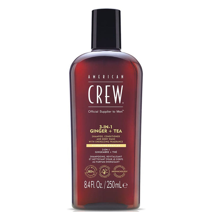 Shampoing 3 en 1 au gingembre et au thé American Crew 250 ml 