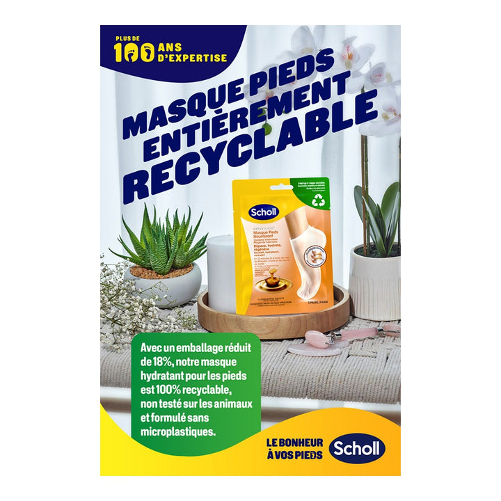 Scholl Nourishing Feet Mask with manuka honey 1 pair