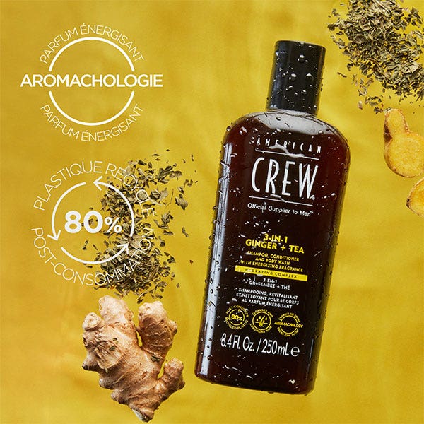 American Crew 3-in-1 Ginger + Tea Shampoo 250ml