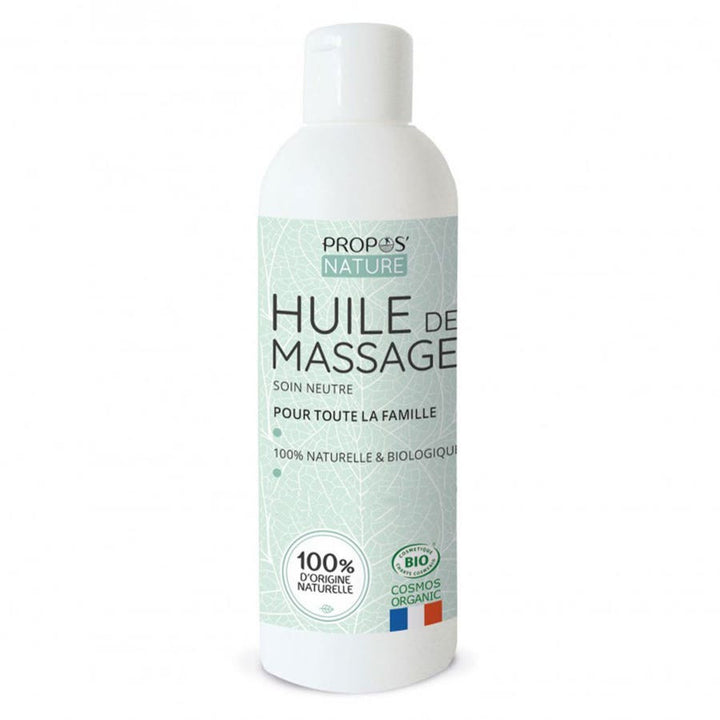 Huile de massage neutre bio Propos'Nature 500 ml 