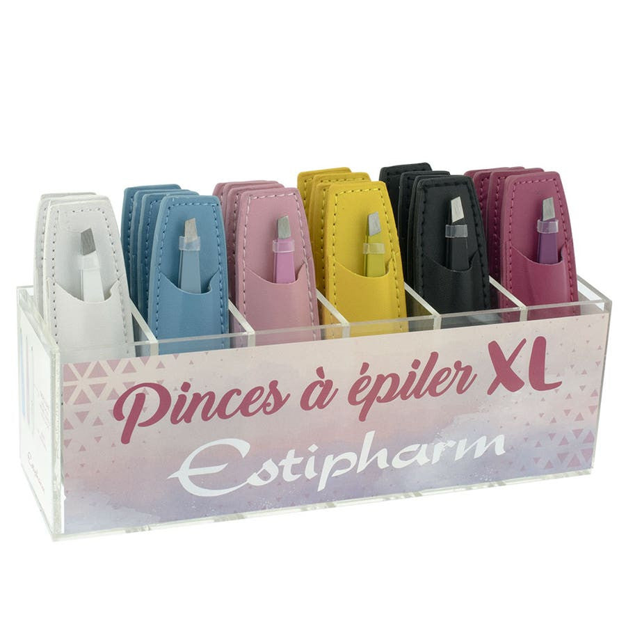 Pince à épiler Estipharm XL, mâchoires biaisées, 24 g 