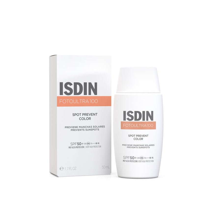 Crème solaire couleur ISDIN FotoUltra 100 Spot Prevent SPF50+ 50 ml (1,69 oz liq.) 