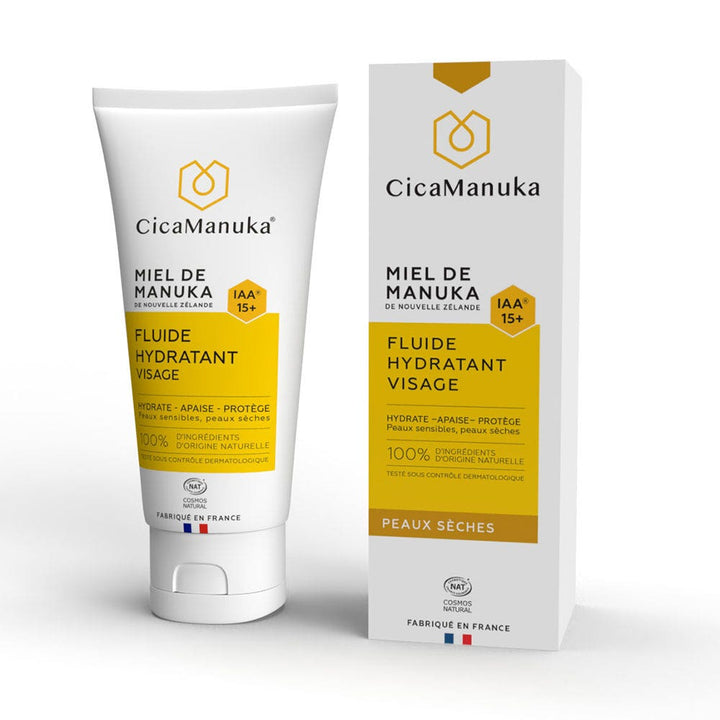 Cica Manuka Hydrating Facial Fluid with IAA15+ Manuka Honey for Sensitive and Dry Skin 50ml (1.69fl oz)
