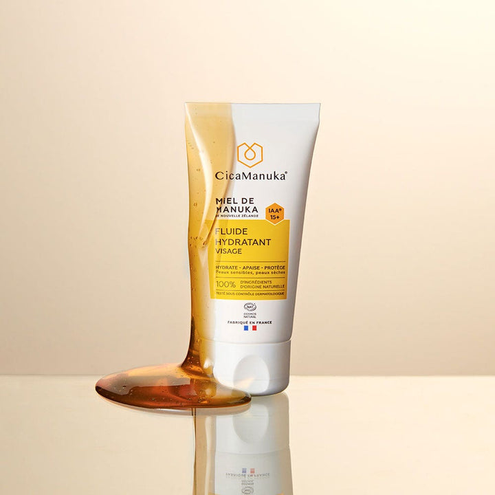 Cica Manuka Hydrating Facial Fluid with IAA15+ Manuka Honey for Sensitive and Dry Skin 50ml (1.69fl oz)