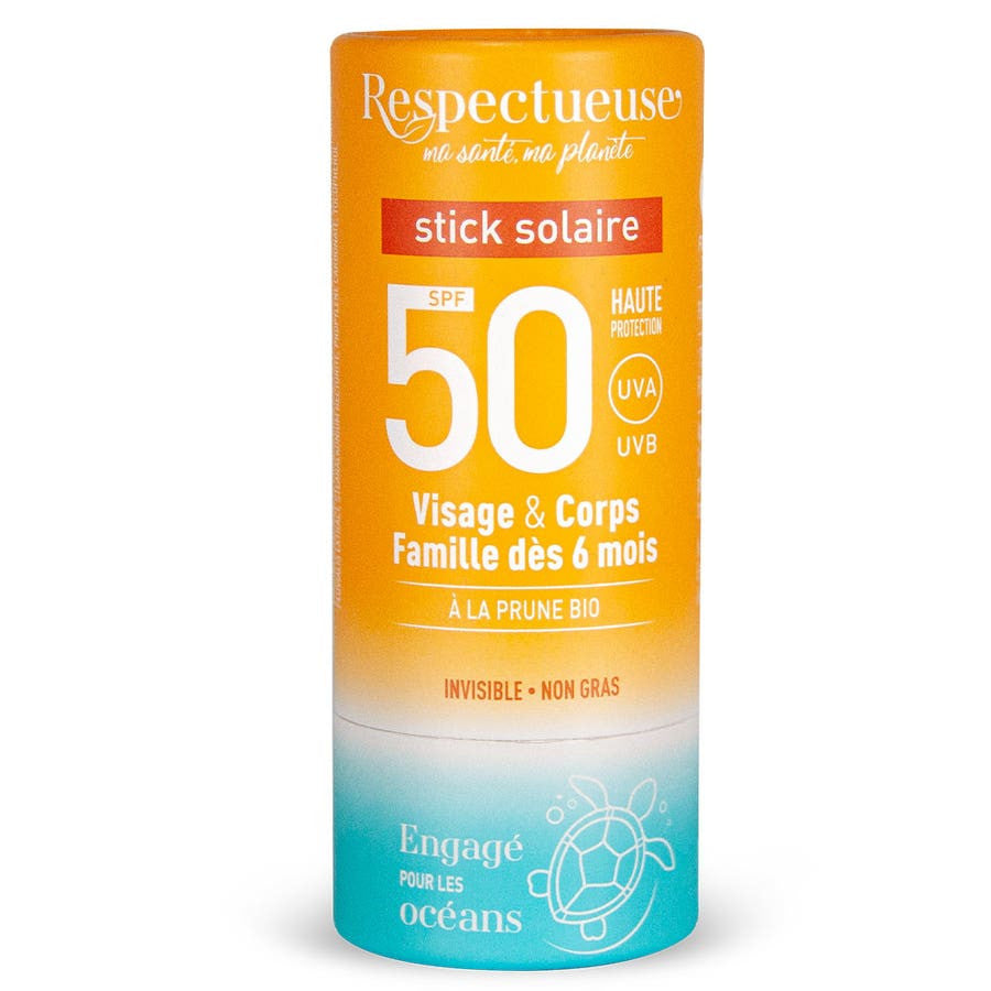 Respectueuse SPF50 Sunscreen Stick 18g (0.63oz)