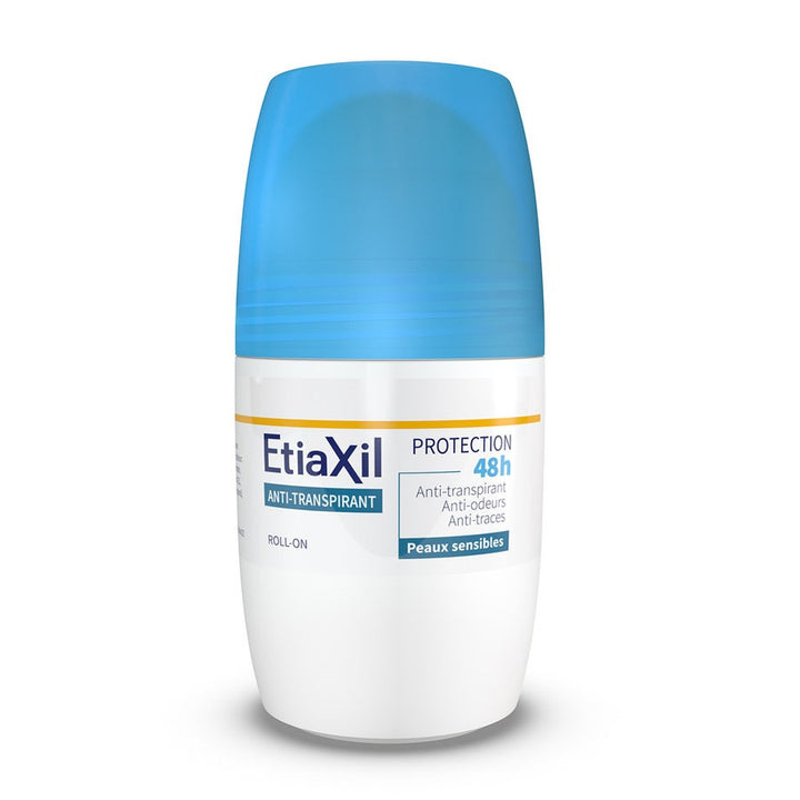 Déodorant roll-on anti-transpirant Etiaxil 48h pour peaux sensibles 