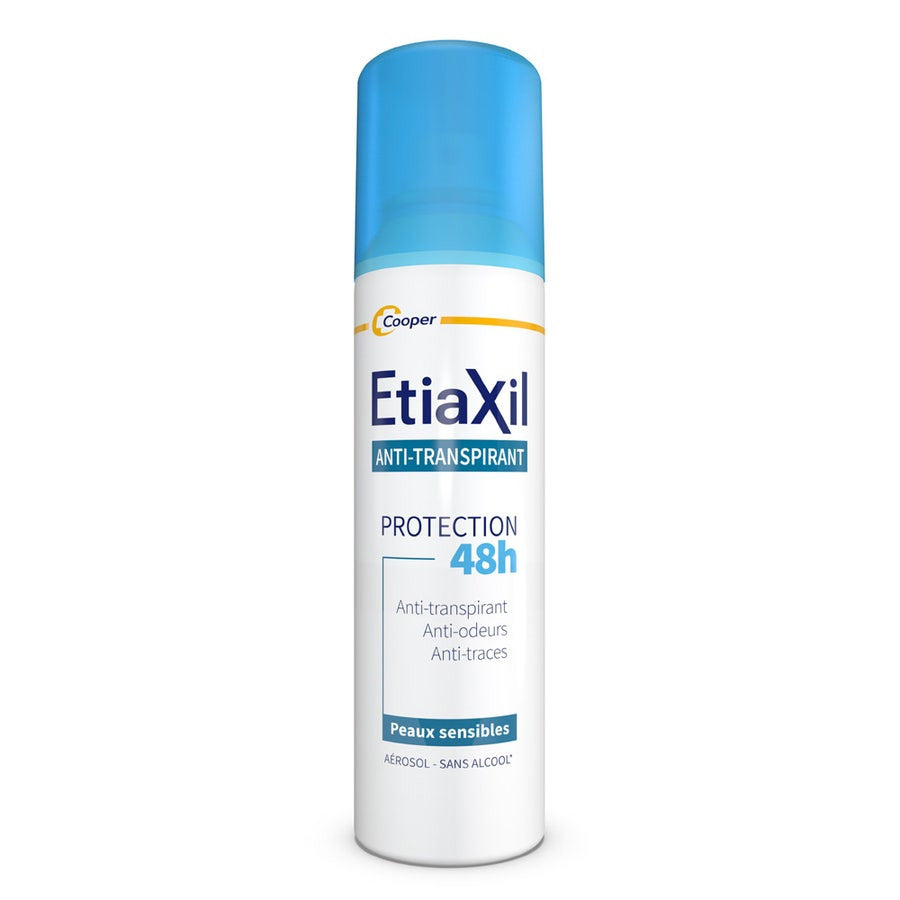 Déodorant anti-transpirant Etiaxil Spray 48H pour peaux sensibles 150 ml 