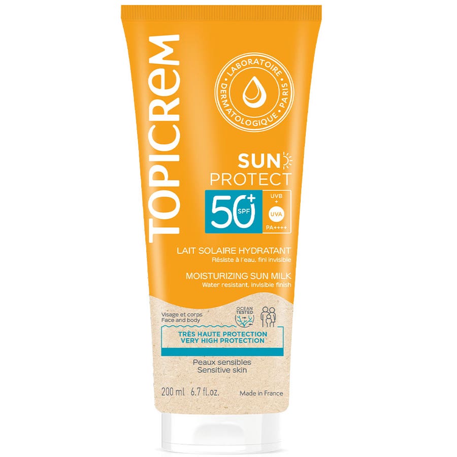Topicrem Sun Protect Sunscreens Moisturising Milk SPF50+  200ml (6.76fl oz)