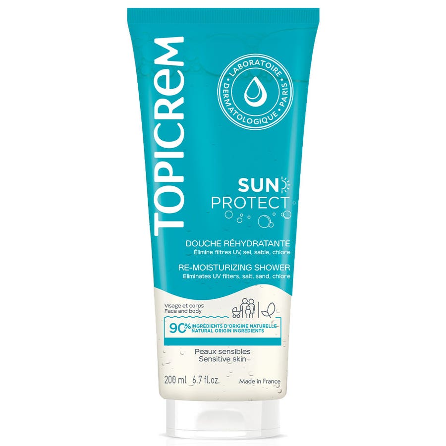 Topicrem Sun Protect Re-Moisturizing Shower 200ml (6,76fl oz)
