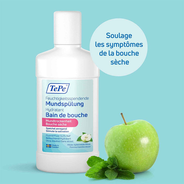 TePe Mouth Bath Apple Mint Flavour 500ml (16.91fl oz)
