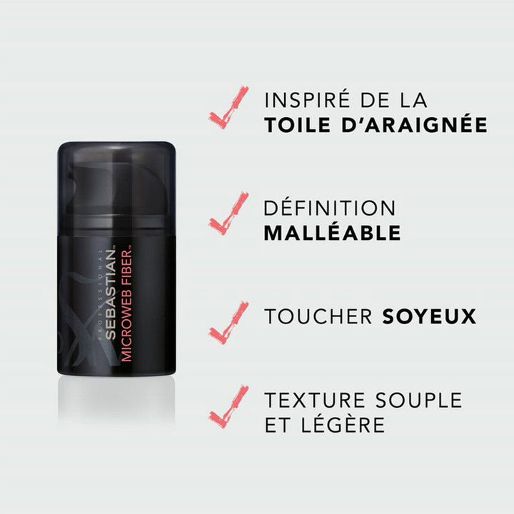 Sebastian Professional Microweb Fiber Soft texturiser all hair types 45ml (1.52fl oz)