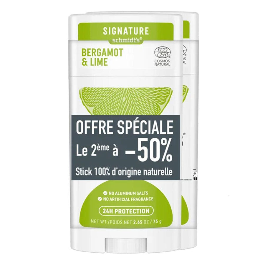 Schmidt'S Deodorant Stick Signature 2x 75g (2.65 oz) - FrenchBeautyHub