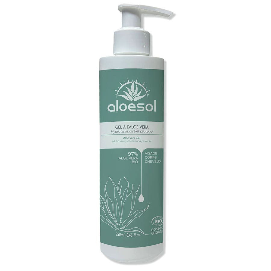 Gel hydratant Aloesol à l'aloe vera biologique 250 ml (8,45 fl oz) 