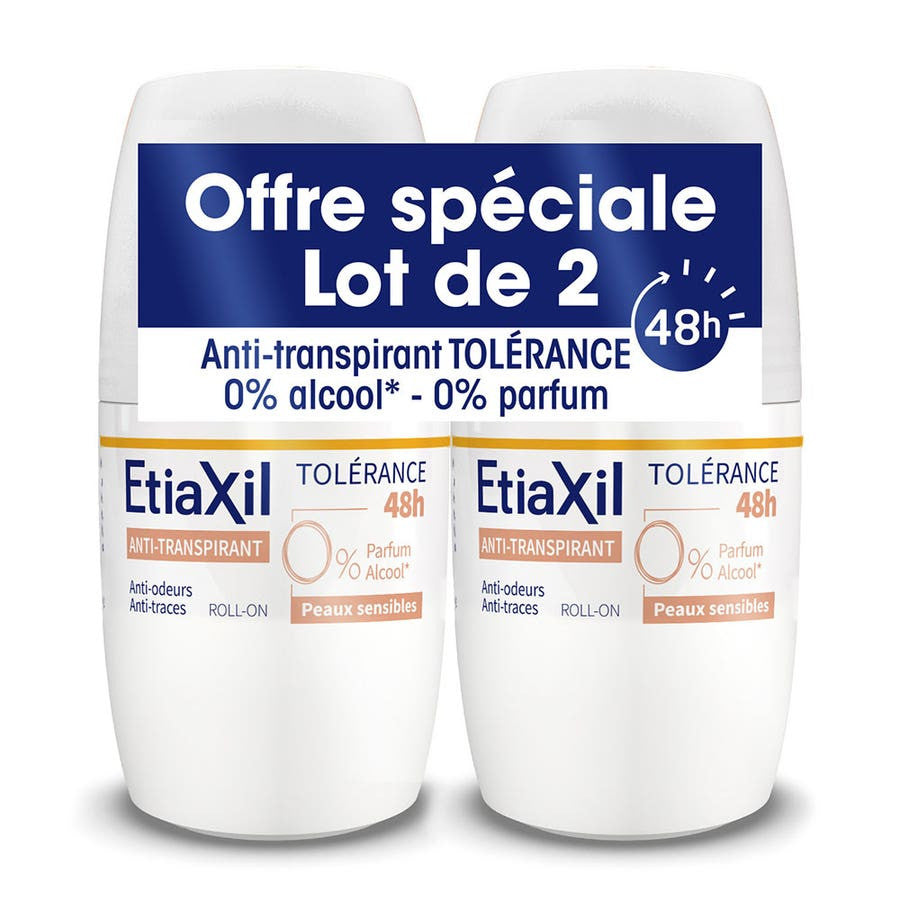 Déodorant roll-on anti-transpirant Etiaxil 48H 50 ml (2 x 1,69 fl oz) 