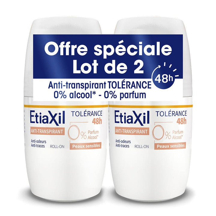 Etiaxil مزيل عرق مضاد للتعرق 48 ساعة رول-أون 50ml 2x