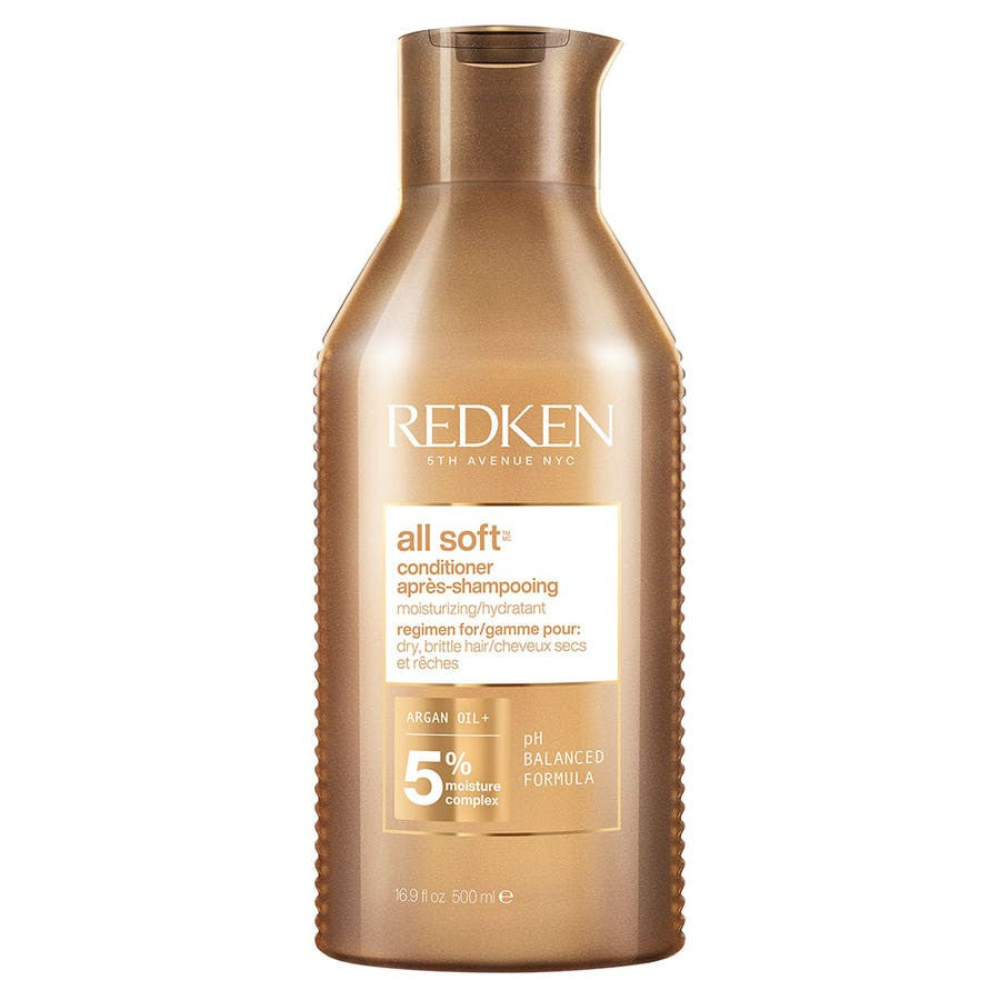 Redken All Soft Après-shampoing hydratant pour cheveux secs et rêches 500 ml (16,90 fl oz) 