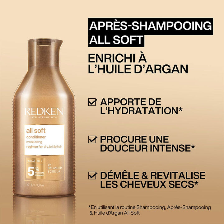 Redken All Soft Moisturizing Conditioner for Dry and Coarse Hair 500ml (16.91fl oz)