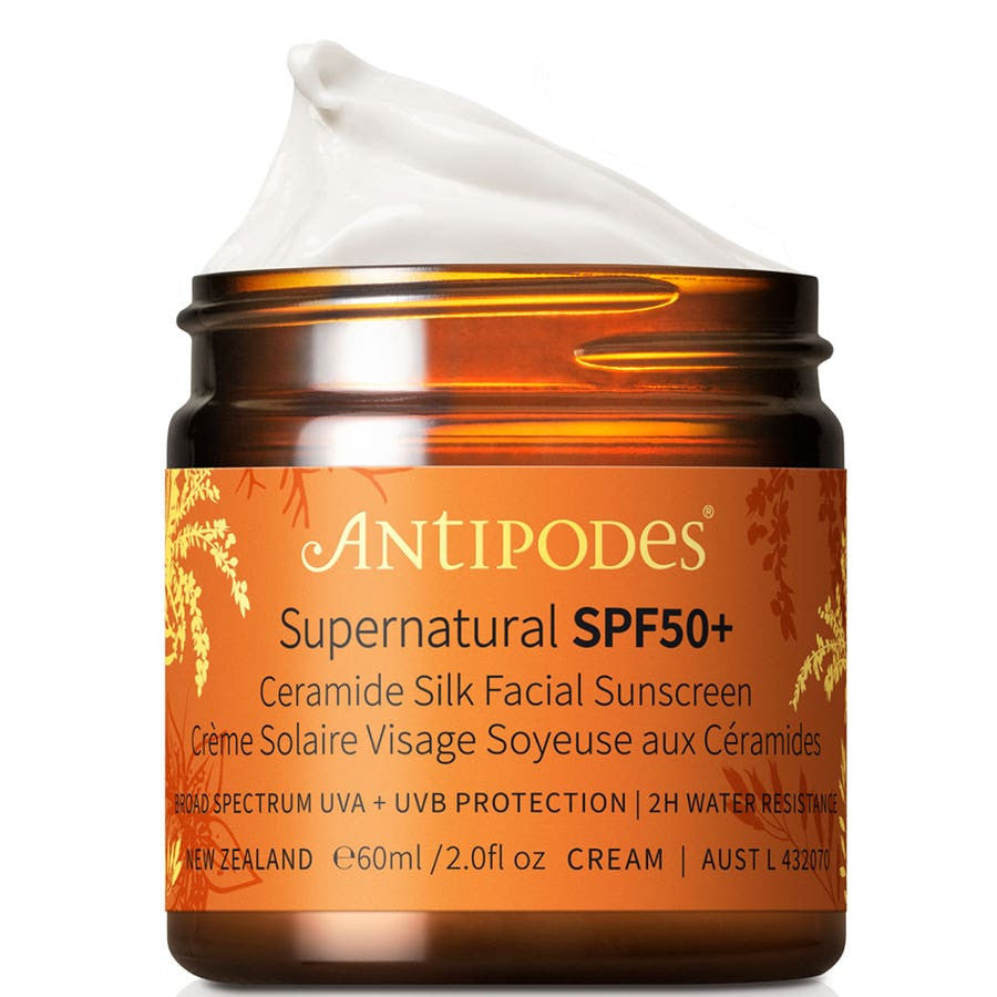 Antipodes Supernatural SPF50+ Crme Solaire Visage Soyeuse aux Cramides 60ml (2.02fl oz)