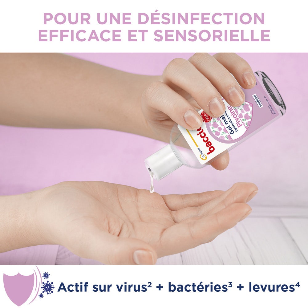 Baccide Peony hand sanitising gel suitable for sensitive skin 100 ml (3.38fl oz)