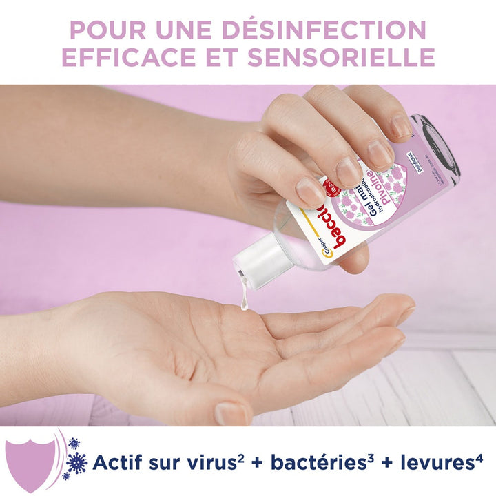 Baccide Peony hand sanitising gel suitable for sensitive skin 100 ml (3.38fl oz)