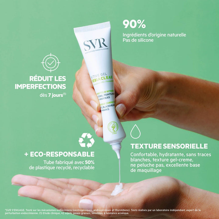 Svr Sebiaclear Intensive Corrector Active Gel for Blemishes, Blackheads and Marks 40ml (1.35fl oz)