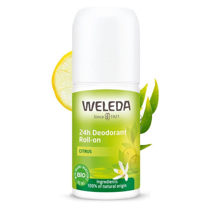 Weleda Déodorant Roll-On 24h Citrus sans sels d'aluminium - 50 ml 