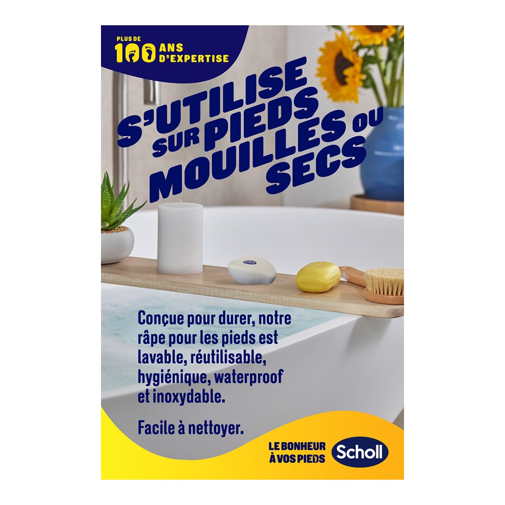 Scholl Nano-glass manual anti-callus Feet rasp x1
