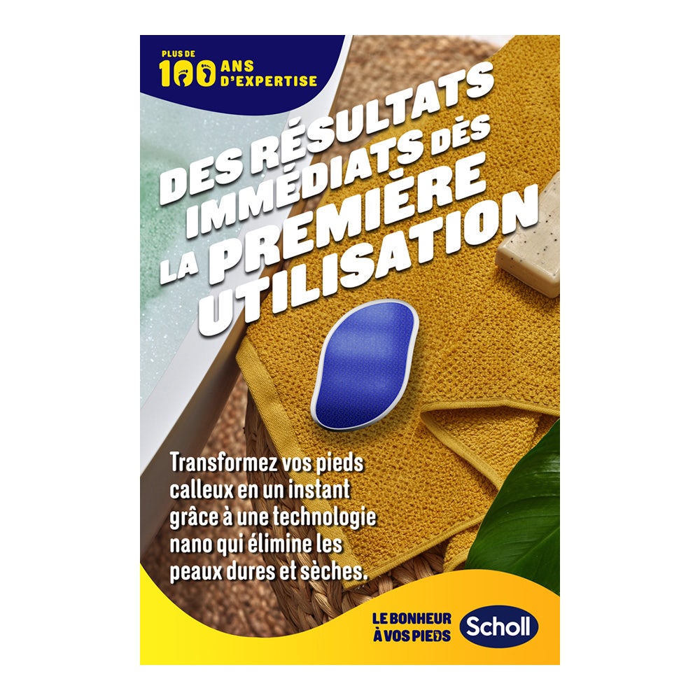 Scholl Nano-glass manual anti-callus Feet rasp x1