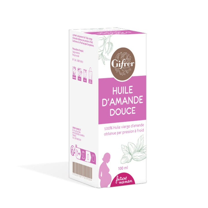 Huile d'amande douce Gifrer pour les futures mamans 100 ml (3,38 fl oz) 